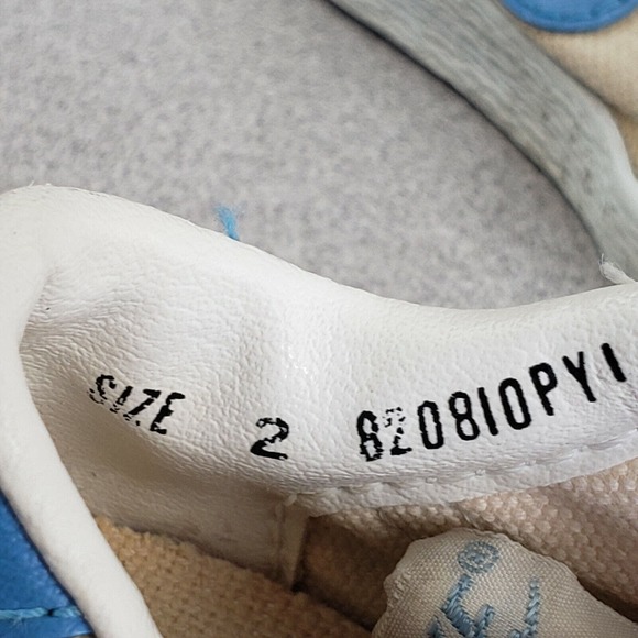 Nike Kids white canvas Comfort Round Toe Lace Up Low Top Sneaker Shoes Size 2 - Picture 6 of 6